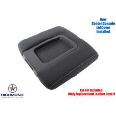 2015-2020 Chevy Tahoe & Suburban LT LS Z71 Replacement Leather Center Console Lid Cover, Black 40/20/40
