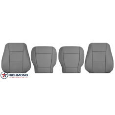 2017-2022 Ford F-250 XL Replacement Vinyl Seat Covers: Driver & Passenger Complete, Gray