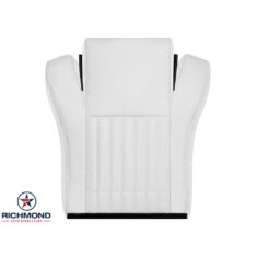 1994 Pontiac Firebird Trans Am 25th Anniversary Edition Replacement Perforated Leather Seat Cover: Driver Side Bottom, White