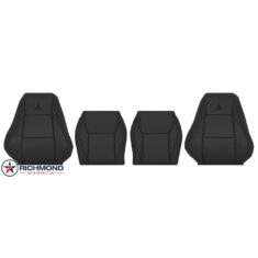 1999-2002 Saab 9-3 Viggen Replacement Leather Seat Covers: Driver & Passenger Complete, Black