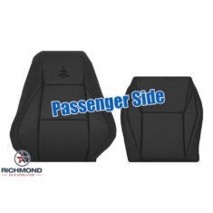 1999-2002 Saab 9-3 Viggen Replacement Leather Seat Covers: Passenger Side Complete, Black