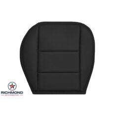 2000-2002 Lincoln LS Replacement Leather Seat Cover: Driver Side Bottom, Black Non-Perforated