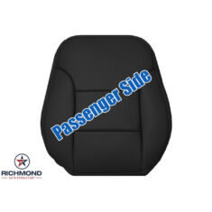 2000-2002 Lincoln LS Replacement Leather Seat Cover: Passenger Side Lean Back, Black Non-Perforated