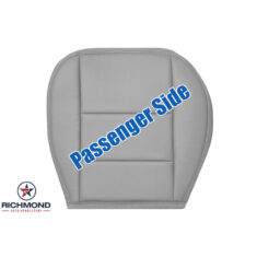 2000-2002 Lincoln LS Replacement Leather Seat Cover: Passenger Side Bottom, Gray Non-Perforated