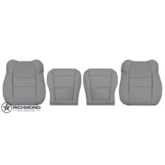 2001-2003 Acura MDX Replacement Leather Seat Covers: Driver & Passenger Complete, Gray Perforated