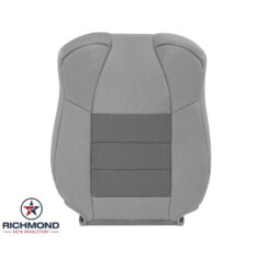 2003-2007 Ford F-250 XLT Quad-Cab Extended-Cab Super-Cab (X-Cab) Replacement Cloth Seat Cover: Driver Side Lean Back, Gray