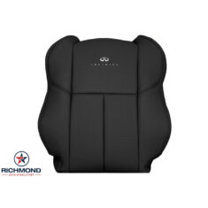 2003-2007 Infiniti G35 Coupe 2-Door Replacement Leather Seat Cover: Driver Side Lean Back, Black Perforated