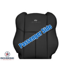 2003-2007 Infiniti G35 Coupe 2-Door Replacement Leather Seat Cover: Passenger Side Lean Back, Black Perforated