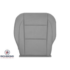 2005-2009 Nissan Armada Replacement Leather Seat Cover: Driver Side Bottom, Gray Perforated