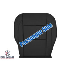 2005-2009 Nissan Armada Replacement Leather Seat Cover: Passenger Side Bottom, Black Perforated
