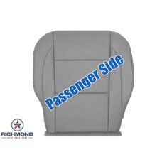 2005-2009 Nissan Armada Replacement Leather Seat Cover: Passenger Side Bottom, Gray Perforated