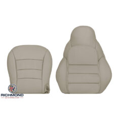 2005-2013 Chevy Corvette C6 Replacement Leather Seat Covers: Driver Side Complete, Tan Perforated