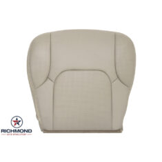 2005-2021 Nissan Frontier Replacement Leather Seat Cover: Driver Side Bottom, Beige/Tan Perforated