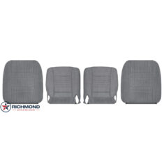2006-2009 Dodge Ram 3500 ST Work Truck Base Replacement Cloth Seat Covers: Driver & Passenger Complete, Gray