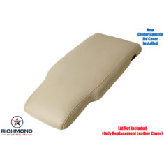 2006-2011 Lincoln Town Car Replacement Leather Center Console Lid Cover, Tan