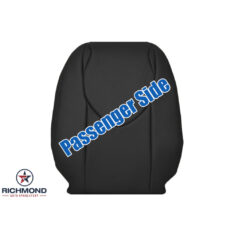 2009-2012 Toyota Rav4 Sport Replacement Leather Seat Cover: Passenger Side Lean Back, Black Perforated