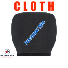 2007-2008 GMC Sierra SLE SLT Z71 Replacement Cloth Seat Cover: Passenger Side Bottom, Black