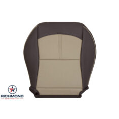 2008-2012 Chevy Malibu LTZ Replacement Leather Seat Cover: Driver Side Bottom, 2-Tone Tan & Brown
