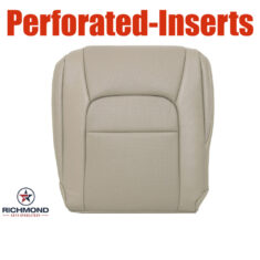 2008-2015 Toyota Land Cruiser Replacement Leather Seat Cover: Driver Side Bottom, Tan Perforated