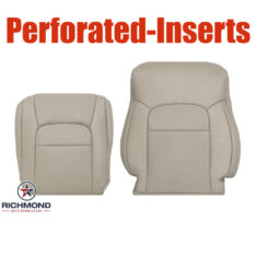 2008-2015 Toyota Land Cruiser Replacement Leather Seat Covers: Driver Side Complete, Tan Perforated