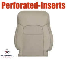 2008-2015 Toyota Land Cruiser Replacement Leather Seat Cover: Driver Side Lean Back, Tan Perforated