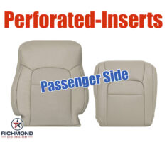 2008-2015 Toyota Land Cruiser Replacement Leather Seat Covers: Passenger Side Complete, Tan Perforated