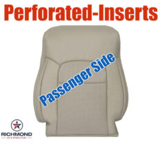 2008-2015 Toyota Land Cruiser Replacement Leather Seat Cover: Passenger Side Lean Back, Tan Perforated