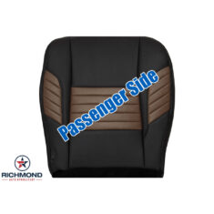 2008-2010 Ford F-350 Harley-Davidson Replacement Leather Seat Cover: Passenger Side Bottom, 2-Tone Black & Copper