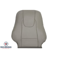 2009-2012 Ford Fusion Replacement Leather Seat Cover: Driver Side Lean Back, Light Gray