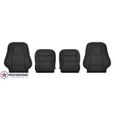2009-2012 Ford Fusion Replacement Leather Seat Covers: Driver & Passenger Complete, Black