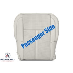 2009-2012 Lincoln MKS Replacement Perforated Leather Seat Cover: Passenger Side Bottom, Cashmere "Off-White"