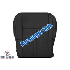 2009-2012 Lincoln MKS Replacement Perforated Leather Seat Cover: Passenger Side Bottom, Black