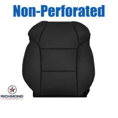 2010-2013 Acura MDX Replacement Leather Seat Cover: Driver Side Lean Back, Black Non-Perforated