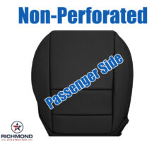 2010-2013 Acura MDX Replacement Leather Seat Cover: Passenger Side Bottom, Black Non-Perforated
