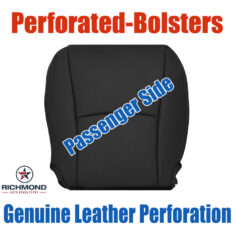 2010-2013 Toyota 4Runner Limited SR5 TRD Replacement Leather Seat Cover: Passenger Side Bottom, Black Perforated