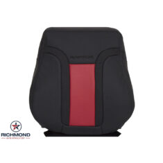 2010-2014 Ford F-150 RAPTOR SVT Replacement Perforated Leather Seat Cover: Driver Side Lean Back, 2-Tone Black & Molten Orange