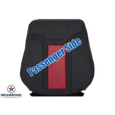 2010-2014 Ford F-150 RAPTOR SVT Replacement Perforated Leather Seat Cover: Passenger Side Lean Back, 2-Tone Black & Molten Orange