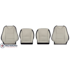 2010-2015 Chevy Camaro Z28 SS LT Replacement Leather Seat Covers: Driver & Passenger Complete, 2-Tone Tan & Black