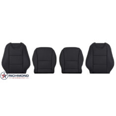 2010-2015 Chevy Camaro Z28 SS LT Replacement Leather Seat Covers: Driver & Passenger Complete, Jet Black