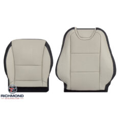 2010-2015 Chevy Camaro Z28 SS LT Replacement Leather Seat Covers: Driver Side Complete, 2-Tone Tan & Black