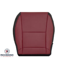 2010-2015 Chevy Camaro Z28 SS LT Replacement Leather Seat Cover: Driver Side Bottom, 2-Tone Red & Black