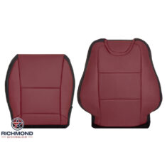 2010-2015 Chevy Camaro Z28 SS LT Replacement Leather Seat Covers: Driver Side Complete, 2-Tone Red & Black