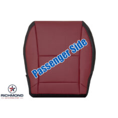2010-2015 Chevy Camaro Z28 SS LT Replacement Leather Seat Cover: Passenger Side Bottom, 2-Tone Red & Black
