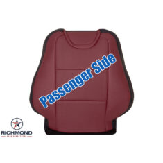 2010-2015 Chevy Camaro Z28 SS LT Replacement Leather Seat Cover: Passenger Side Lean Back, 2-Tone Red & Black