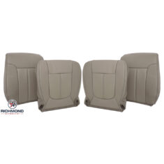2011-2016 Ford F-250 Lariat Replacement Leather Seat Covers: Driver & Passenger Complete, Tan Perforated