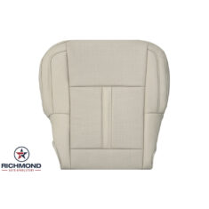 2013-2016 Lincoln MKS Replacement Perforated Leather Seat Cover: Driver Side Bottom, Tan