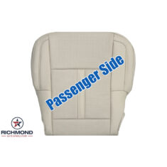 2013-2016 Lincoln MKS Replacement Perforated Leather Seat Cover: Passenger Side Bottom, Tan