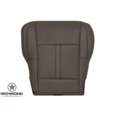 2013-2016 Lincoln MKS Replacement Perforated Leather Seat Cover: Driver Side Bottom, Brown