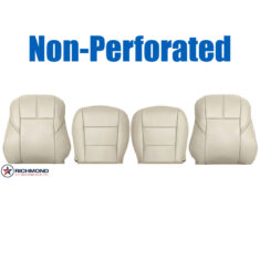 2013-2018 Toyota Avalon XLE Replacement Leather Seat Covers: Driver & Passenger Complete, Tan Non-Perforated
