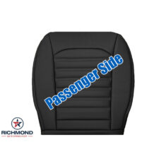 2013-2016 Ford Fusion Replacement Leather Seat Cover: Passenger Side Bottom, Black